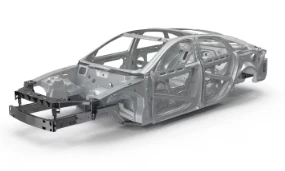 Automotive Frame LFT-G PA6 CF30 Automotive Frame LFT-G PA6 CF30
